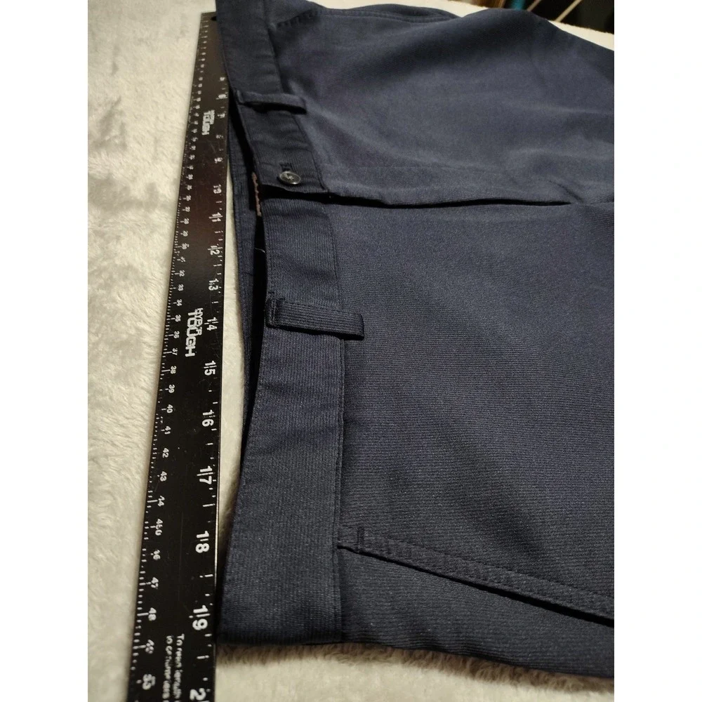 Izod Golf Pants Men 38x32 Navy Blue Chino Performance Stretch Comfort Straight